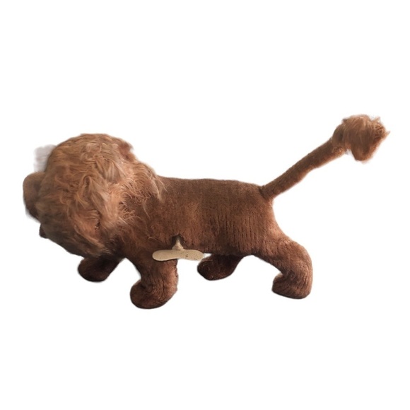 VTG Wind ~Up Lion Shakes Tail Open Mouth Faux Fur Realistic  5” Made In Japan - Picture 3 of 9